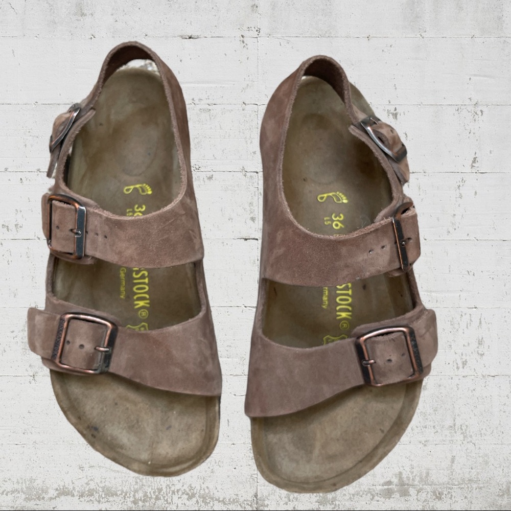 Birkenstock Milano Dark Brown Sandal Size EU 36